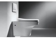 Hanging toilet